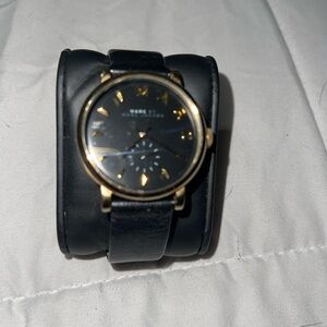 Marc Jacobs Womens Watch with Black Strap and Gold Accents